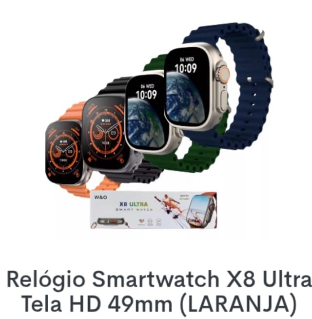 Relógio Smartweartch X8 Ultra Tela HD 49mm