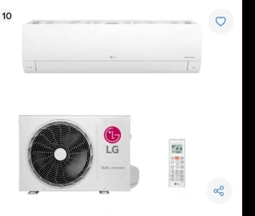 Ar Condicionado LG Dual Inverter Voice 9.000 Btus Frio 220v